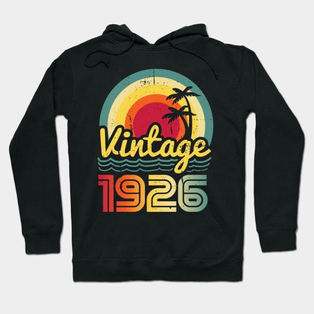 Vintage 1926 Made in 1926 97th birthday 97 years old Gift Hoodie by Winter Magical Forest